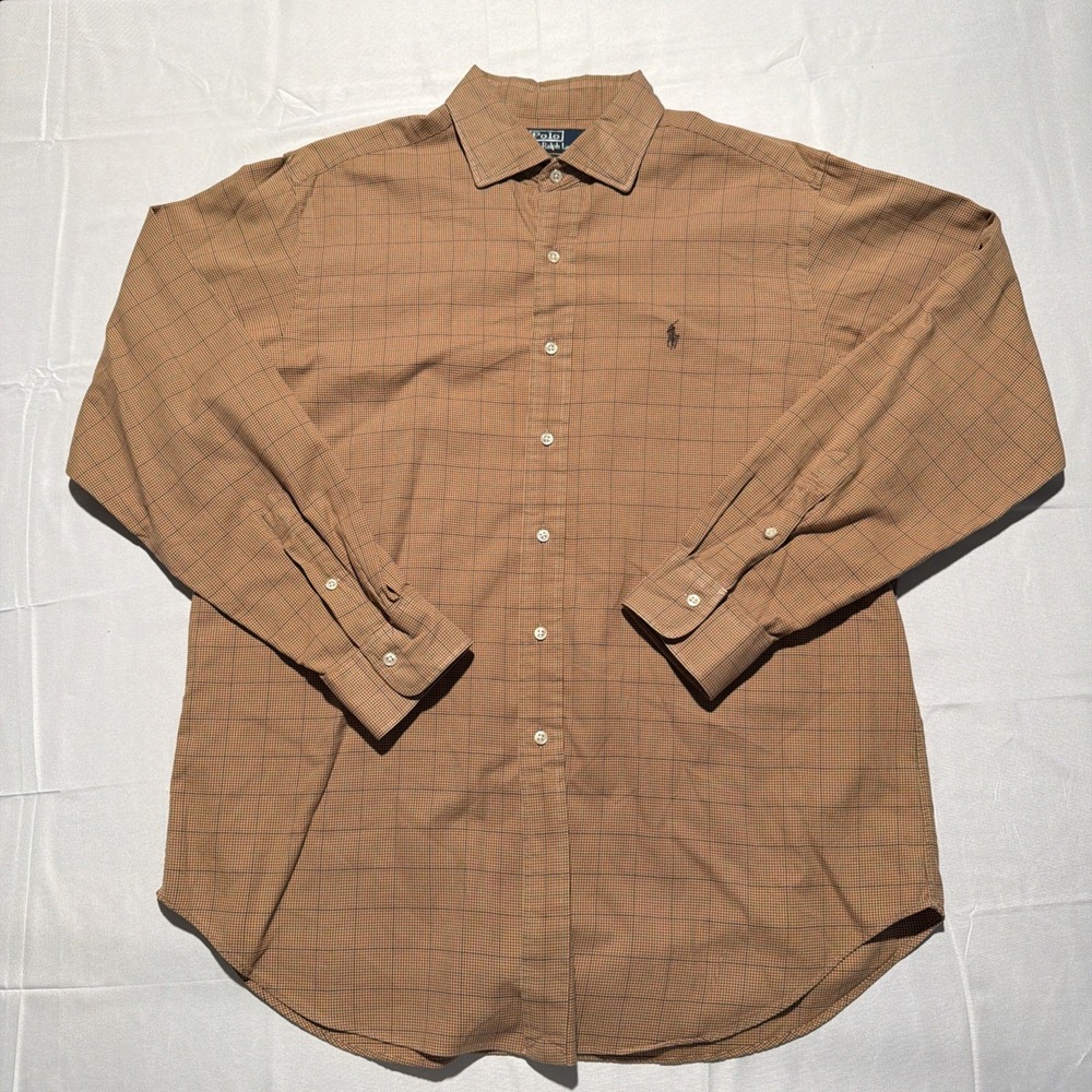 Polo Ralph Lauren Shirt Mens XL Stanton Plaid Multicolor Long Sleeve